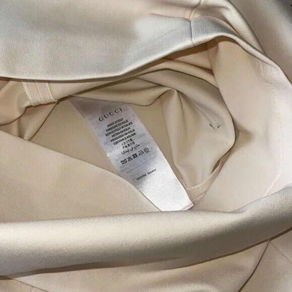 NWT. $3600 GUCCI Floral-appliquéd cady mini dress XXS - Picture 13 of 16